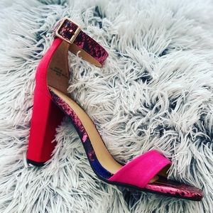Hot pink heels
